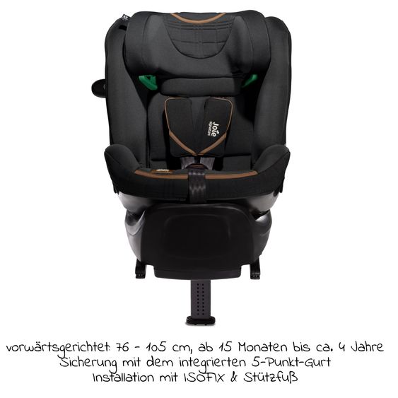 Joie Signature Reboarder child seat i-Spin XL i-Size from birth - 12 years (40 cm - 150 cm) 360° rotatable incl. Isofix base - Signature - Eclipse