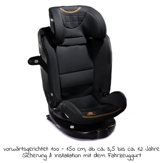 Joie Signature Reboarder child seat i-Spin XL i-Size from birth - 12 years (40 cm - 150 cm) 360° rotatable incl. Isofix base - Signature - Eclipse