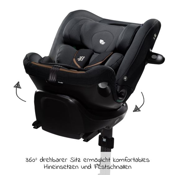 Joie Signature Reboarder child seat i-Spin XL i-Size from birth - 12 years (40 cm - 150 cm) 360° rotatable incl. Isofix base - Signature - Eclipse