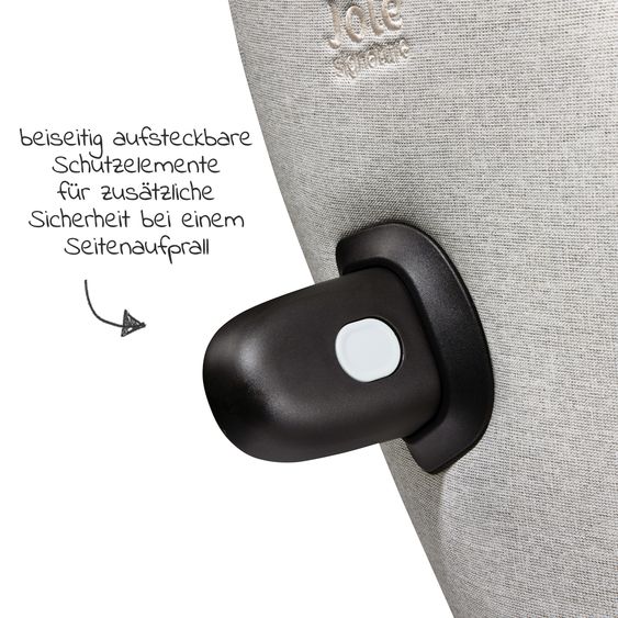 Joie Signature Reboarder-Kindersitz i-Spin XL i-Size ab Geburt - 12 Jahre (40 cm - 150 cm) 360° drehbar inkl. Isofix-Basis - Signature - Oyster