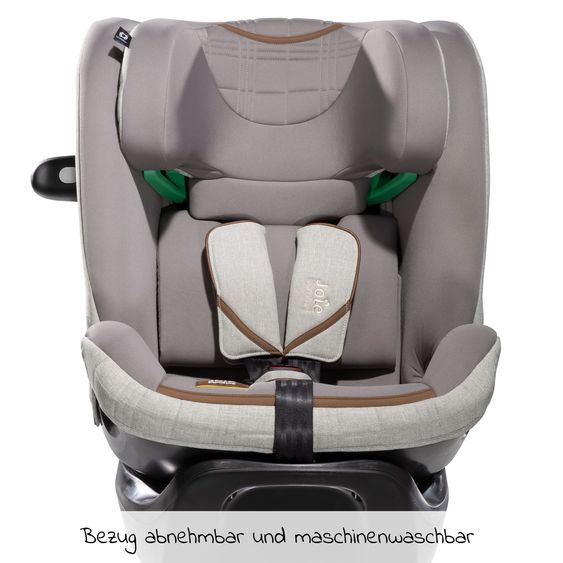 Joie Signature Reboarder-Kindersitz i-Spin XL i-Size ab Geburt - 12 Jahre (40 cm - 150 cm) 360° drehbar inkl. Isofix-Basis - Signature - Oyster