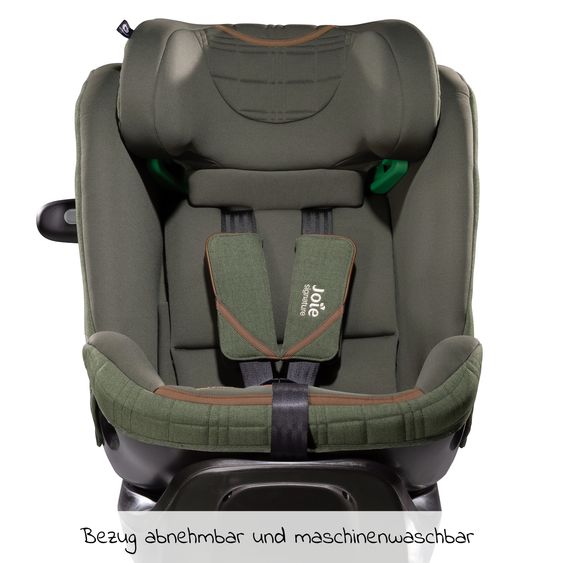 Joie Signature Reboarder-Kindersitz i-Spin XL i-Size ab Geburt - 12 Jahre (40 cm - 150 cm) 360° drehbar inkl. Isofix-Basis - Signature - Pine