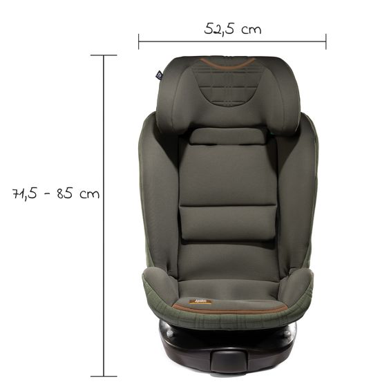 Joie Signature Reboarder-Kindersitz i-Spin XL i-Size ab Geburt - 12 Jahre (40 cm - 150 cm) 360° drehbar inkl. Isofix-Basis - Signature - Pine