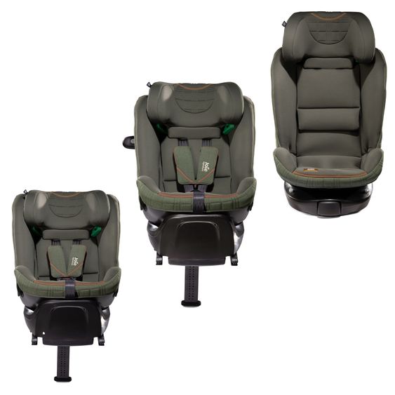 Joie Signature Reboarder-Kindersitz i-Spin XL i-Size ab Geburt - 12 Jahre (40 cm - 150 cm) 360° drehbar inkl. Isofix-Basis - Signature - Pine