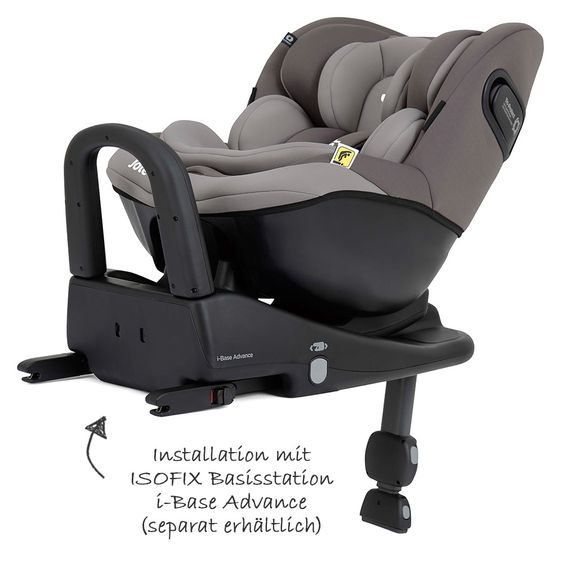 joie Reboarder-Kindersitz i-Venture R i-Size - ab Geburt - 4 Jahre (40-105 cm) - Dark Pewter