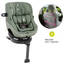 Reboarder child seat Spin 360 GT - Group 0+/1 - from birth - 4 years (from birth - 18 kg) incl. car - organizer - Laurel