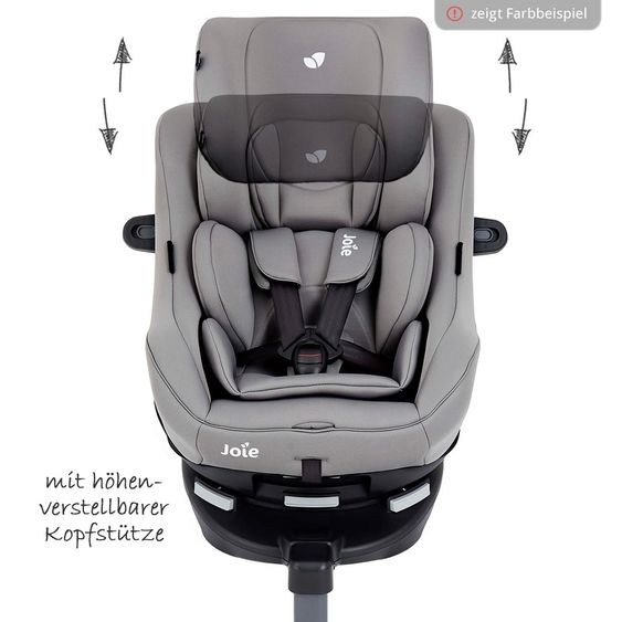 joie Reboarder-Kindersitz Spin 360 GT - Gruppe 0+/1 - ab Geburt - 4 Jahre (ab Geburt - 18 kg) mit Isofix-Basis inkl. Auto - Organizer - Laurel