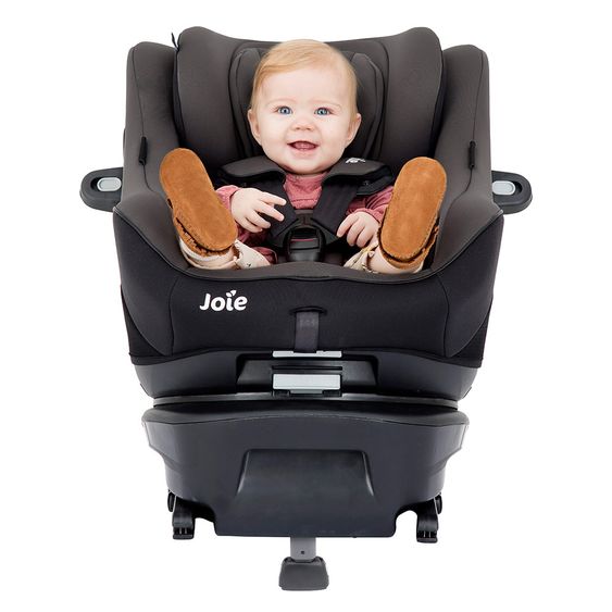 joie Reboarder-Kindersitz Spin 360 GT - Gruppe 0+/1 - ab Geburt - 4 Jahre (ab Geburt - 18 kg) mit Isofix-Basis inkl. Auto - Organizer - Laurel