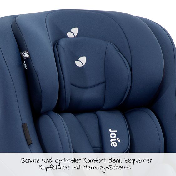 joie Reboarder-Kindersitz Spin 360 GT - Gruppe 0+/1 - ab Geburt - 4 Jahre (ab Geburt-18 kg) mit Isofix-Basis - Deep Sea