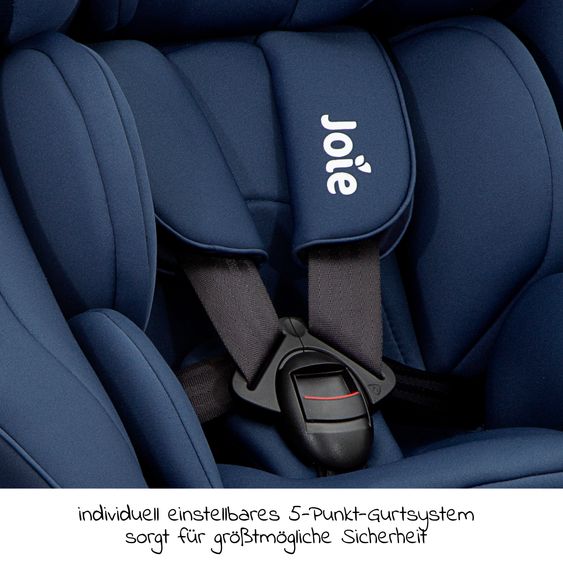 joie Reboarder-Kindersitz Spin 360 GT - Gruppe 0+/1 - ab Geburt - 4 Jahre (ab Geburt-18 kg) mit Isofix-Basis - Deep Sea