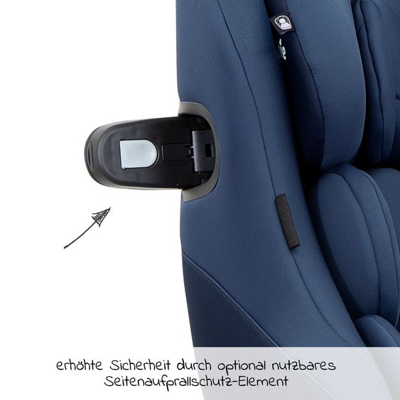joie Reboarder-Kindersitz Spin 360 GT - Gruppe 0+/1 - ab Geburt - 4 Jahre (ab Geburt-18 kg) mit Isofix-Basis - Deep Sea
