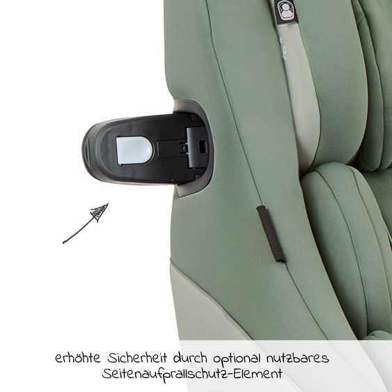 joie Reboarder-Kindersitz Spin 360 GT - Gruppe 0+/1 - ab Geburt - 4 Jahre (ab Geburt - 18 kg) mit Isofix-Basis - Laurel