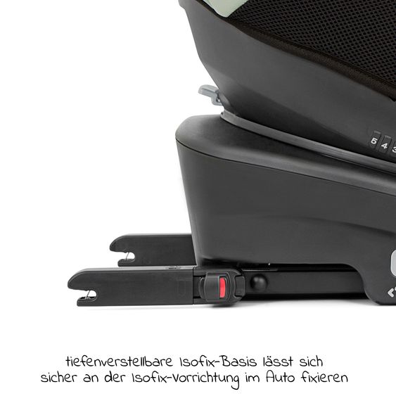 joie Reboarder-Kindersitz Spin 360 GT - Gruppe 0+/1 - ab Geburt - 4 Jahre (ab Geburt - 18 kg) mit Isofix-Basis - Laurel