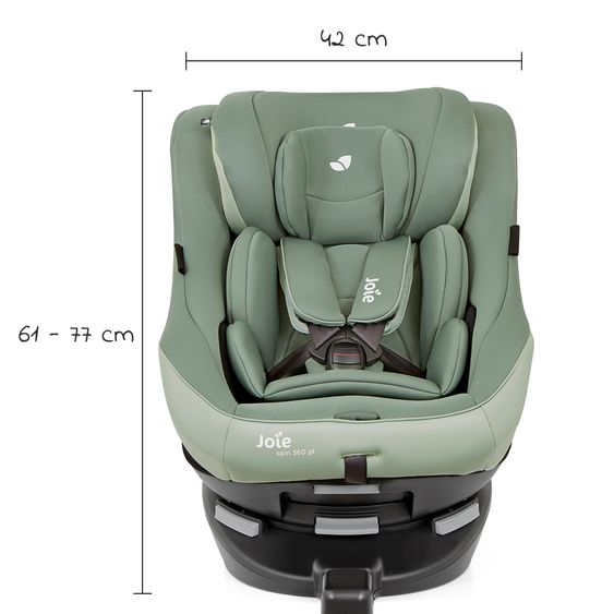 joie Reboarder-Kindersitz Spin 360 GT - Gruppe 0+/1 - ab Geburt - 4 Jahre (ab Geburt - 18 kg) mit Isofix-Basis - Laurel