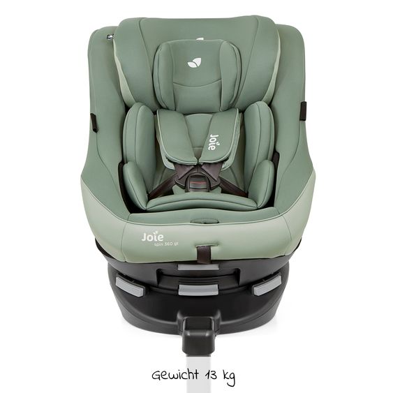 joie Reboarder-Kindersitz Spin 360 GT - Gruppe 0+/1 - ab Geburt - 4 Jahre (ab Geburt - 18 kg) mit Isofix-Basis - Laurel