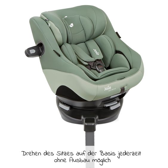 joie Reboarder-Kindersitz Spin 360 GT - Gruppe 0+/1 - ab Geburt - 4 Jahre (ab Geburt - 18 kg) mit Isofix-Basis - Laurel