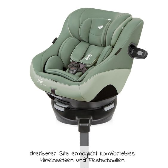 joie Reboarder-Kindersitz Spin 360 GT - Gruppe 0+/1 - ab Geburt - 4 Jahre (ab Geburt - 18 kg) mit Isofix-Basis - Laurel
