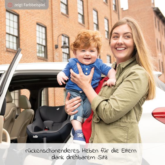 joie Reboarder-Kindersitz Spin 360 GT - Gruppe 0+/1 - ab Geburt - 4 Jahre (ab Geburt - 18 kg) mit Isofix-Basis - Laurel