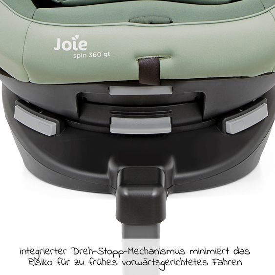 joie Reboarder-Kindersitz Spin 360 GT - Gruppe 0+/1 - ab Geburt - 4 Jahre (ab Geburt - 18 kg) mit Isofix-Basis - Laurel