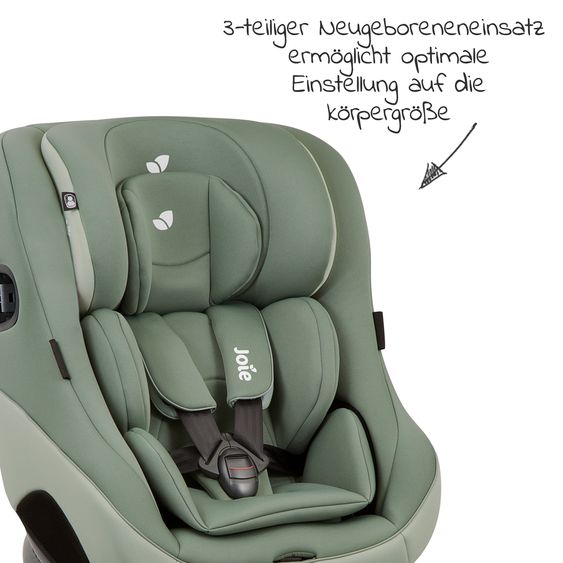 joie Reboarder-Kindersitz Spin 360 GT - Gruppe 0+/1 - ab Geburt - 4 Jahre (ab Geburt - 18 kg) mit Isofix-Basis - Laurel
