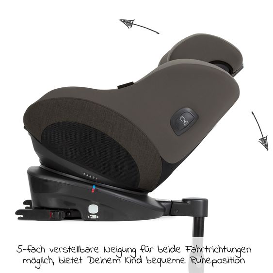 joie Reboarder child seat Spin 360 Gti i-Size from birth - 4 years ( 40-105 cm) - Cobblestone