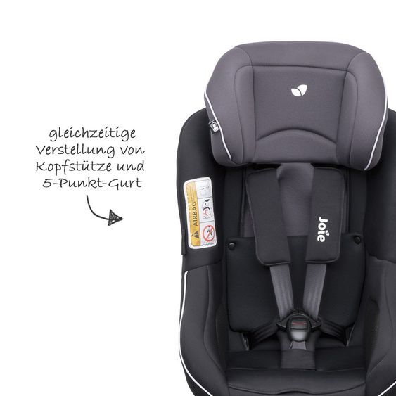 joie Reboarder-Kindersitz Spin 360° - Two Tone Black