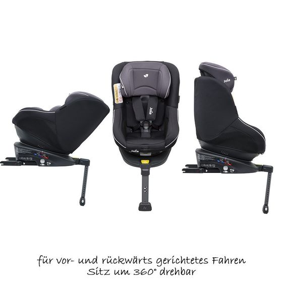 joie Reboarder-Kindersitz Spin 360° - Two Tone Black