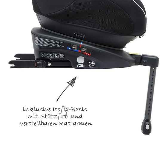 joie Reboarder-Kindersitz Spin 360° - Two Tone Black