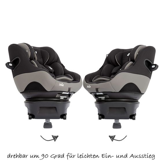 joie Reboarder child seat SpinSafe - Black Pepper