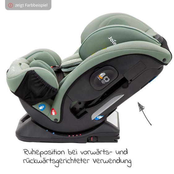 joie Reboarder-Kindersitz Verso Gruppe 0+/1/2/3 - ab Geburt - 12 Jahre (ab Geburt - 36 kg) mit Isofix inkl. Auto - Organizer - Deep Sea