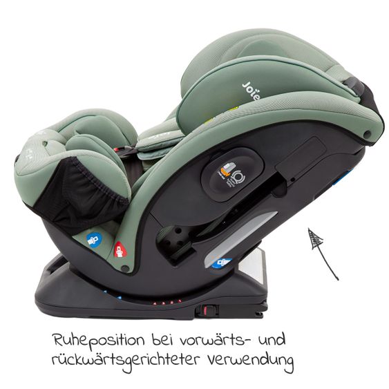 joie Reboarder-Kindersitz Verso Gruppe 0+/1/2/3 - ab Geburt - 12 Jahre (ab Geburt - 36 kg) mit Isofix inkl. Auto - Organizer - Laurel