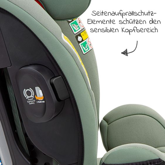 joie Reboarder-Kindersitz Verso Gruppe 0+/1/2/3 - ab Geburt - 12 Jahre (ab Geburt - 36 kg) mit Isofix inkl. Auto - Organizer - Laurel