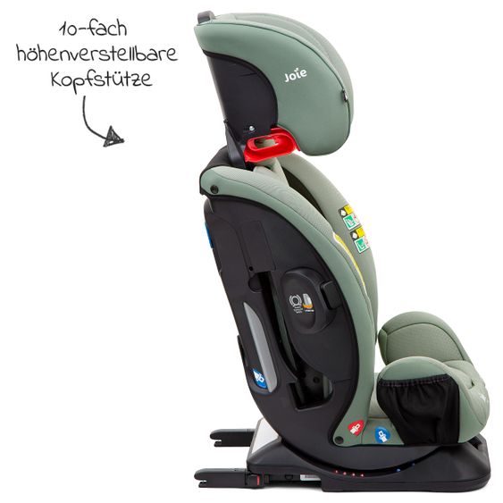 joie Reboarder-Kindersitz Verso Gruppe 0+/1/2/3 - ab Geburt - 12 Jahre (ab Geburt - 36 kg) mit Isofix inkl. Auto - Organizer - Laurel