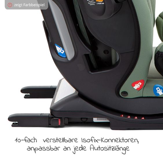 joie Reboarder-Kindersitz Verso Gruppe 0+/1/2/3 - ab Geburt - 12 Jahre (ab Geburt - 36kg) mit Isofix - Ember