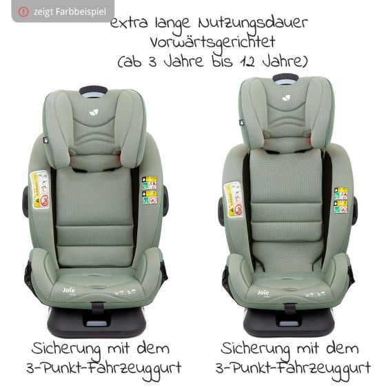 joie Reboarder-Kindersitz Verso Gruppe 0+/1/2/3 - ab Geburt - 12 Jahre (ab Geburt - 36kg) mit Isofix - Ember