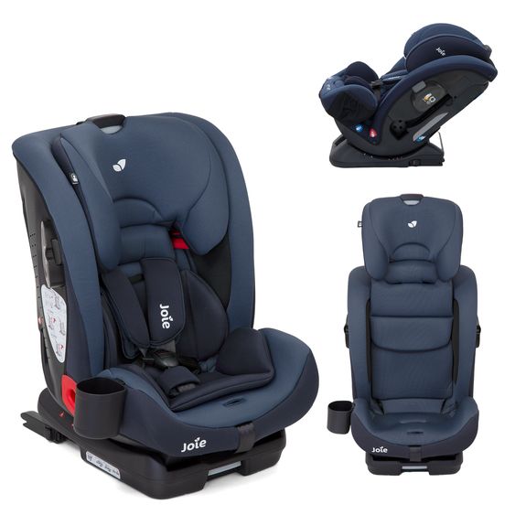 joie Reboarder-Kindersitz Verso Gruppe 0+/1/2/3 - ab Geburt - 12 Jahre (ab Geburt - 36kg) mit Isofix - Deep Sea