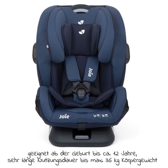 joie Reboarder-Kindersitz Verso Gruppe 0+/1/2/3 - ab Geburt - 12 Jahre (ab Geburt - 36kg) mit Isofix - Deep Sea