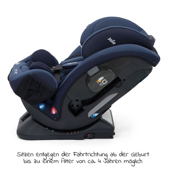 joie Reboarder-Kindersitz Verso Gruppe 0+/1/2/3 - ab Geburt - 12 Jahre (ab Geburt - 36kg) mit Isofix - Deep Sea