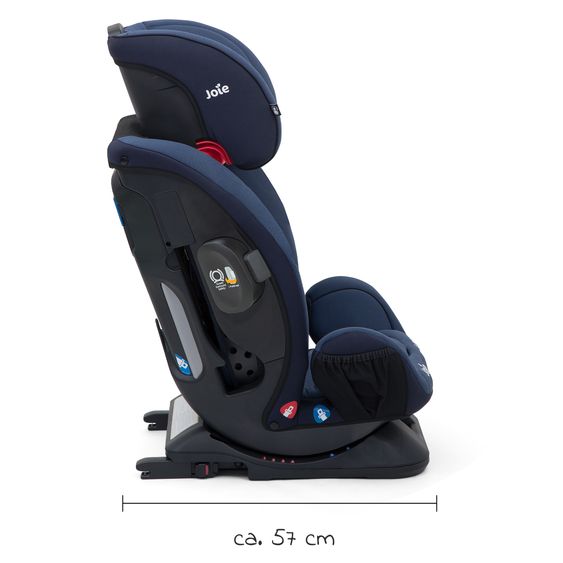 joie Reboarder-Kindersitz Verso Gruppe 0+/1/2/3 - ab Geburt - 12 Jahre (ab Geburt - 36kg) mit Isofix - Deep Sea