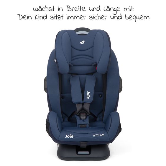 joie Reboarder-Kindersitz Verso Gruppe 0+/1/2/3 - ab Geburt - 12 Jahre (ab Geburt - 36kg) mit Isofix - Deep Sea