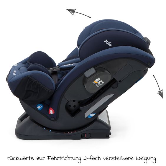 joie Reboarder-Kindersitz Verso Gruppe 0+/1/2/3 - ab Geburt - 12 Jahre (ab Geburt - 36kg) mit Isofix - Deep Sea