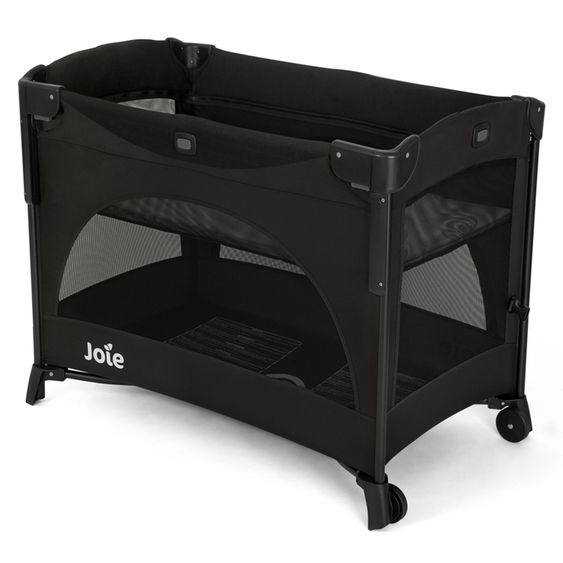 joie Travel cot and co-sleeper Kubbie Sleep from birth-15 kg incl. mattress, carrycot & harness system - Shale