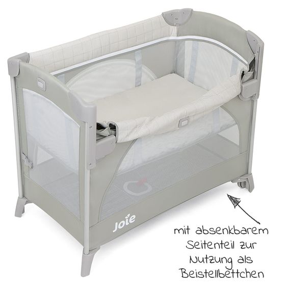 joie Reise- & Beistellbett Kubbie Sleep inkl. Matratze & Transporttasche - Wheat