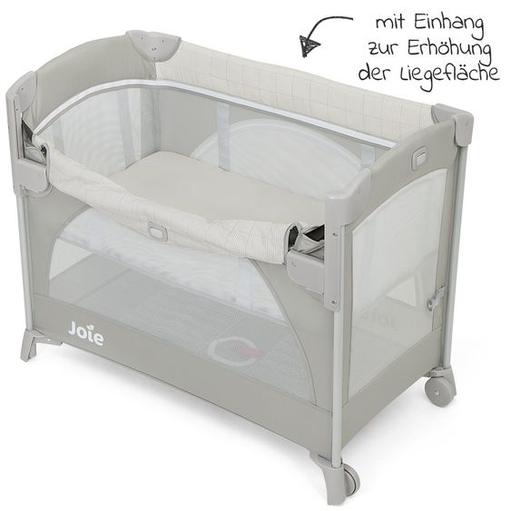 joie Reise- & Beistellbett Kubbie Sleep inkl. Matratze & Transporttasche - Wheat