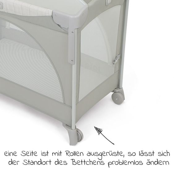 joie Reise- & Beistellbett Kubbie Sleep inkl. Matratze & Transporttasche - Wheat