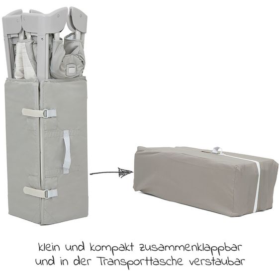 joie Reise- & Beistellbett Kubbie Sleep inkl. Matratze & Transporttasche - Wheat