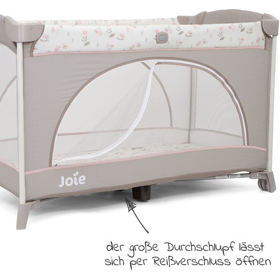 joie Reisebett Allura 120 inkl. Matratze & Transporttasche - Flowers Forever