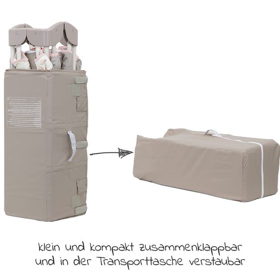 joie Reisebett Allura 120 inkl. Matratze & Transporttasche - Flowers Forever