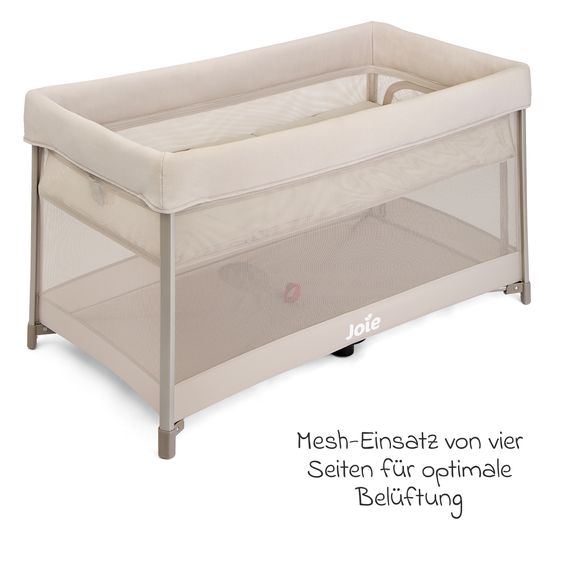 joie Lettino da viaggio Amigo 120 incl. borsa per il trasporto - Vanilla