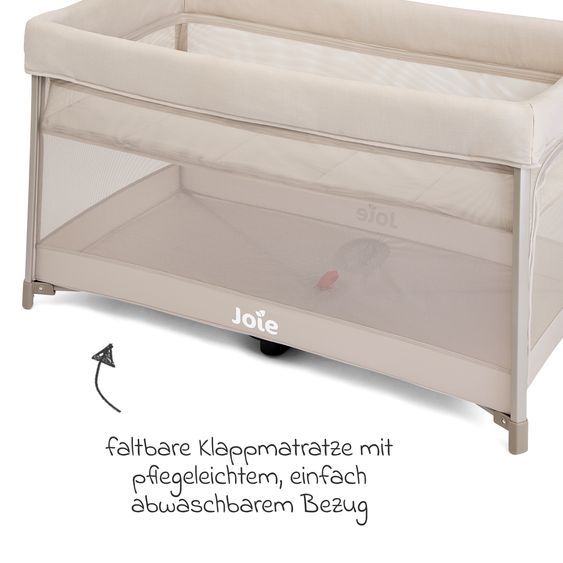joie Lettino da viaggio Amigo 120 incl. borsa per il trasporto - Vanilla